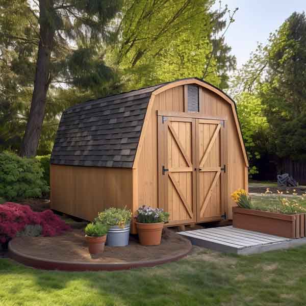 garden shed roof idea with Gambrel Roof