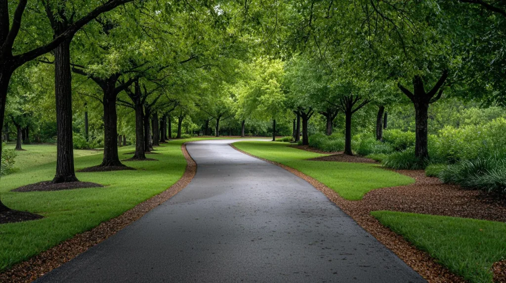 landscape design for driveway entrance 